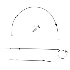 Parking Brake Cable Kit Without Intermediate Cable 1970-74 Challenger OE Steel - Picture 1 of 8
