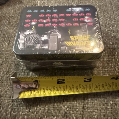 Vintage 2016 Taito Space Invaders Teeny Tins Mini 3” Tin Lunch Box New Sealed - Image 1 of 4