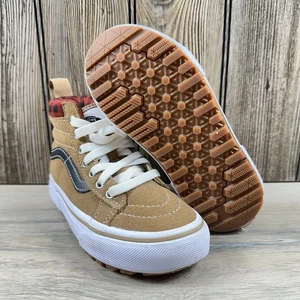 Scarpe Vans Sk8-Hi MTE-1 bambini taglia 12,0 sneakers alte per tutte le stagioni marrone flanella - Foto 1 di 12
