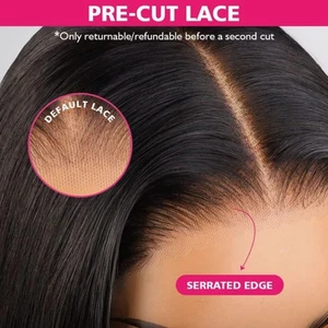 250% Glueless Straight Human Hair Wigs 7x5 13x6 Hd Lace Frontal Wig 30Inch - Picture 1 of 12