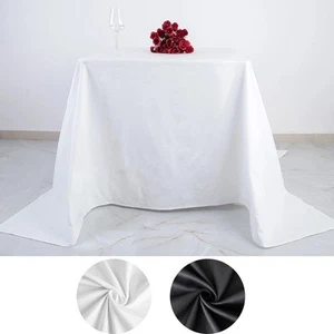 90" x 90" Cotton Square Tablecloth Wedding Linen Events Decorations - Picture 1 of 18