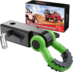 Nilight Shackle Hitch Receiver 2Inch 45000 LBs Breaking Strength 3/4" D Ring Sha - Picture 1 of 6