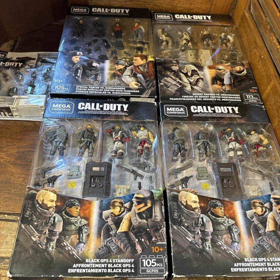 Lot Of 5 Mega Construx Call Of Duty Desert Snipers Black Ops Submariners Special - Image 1 of 4