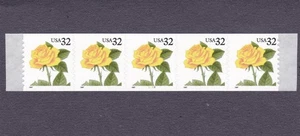 PNC5 32c Yellow Rose SA 1122 US 3054 MNH F-VF - Picture 1 of 2