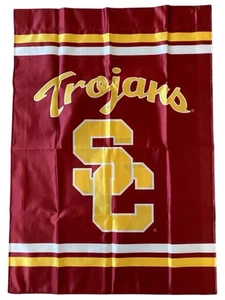 (NEW) USC House Flag 40x28” Univ Southern California Trojans Licensed - Picture 1 of 2