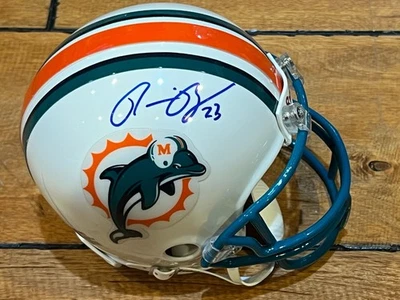 Ronnie Brown AUTOFIRMADO MIAMI DOLPHINS RIDDELL MINI CASCO PATIO RARO Foto 1 de 4
