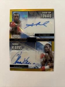 2024 Topps Chrome Boxen Sugar Ray Leonard Thomas Hearns Stablemates Auto /50 - Bild 1 von 2