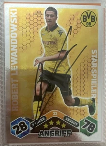 Robert Lewandowski Dortmund Match Attax Card Bundesliga 2010-2011 Orig sign! - Picture 1 of 2