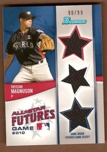 Trystan Magnuson 2011 Bowman All Star Futures 3x Jersey - Picture 1 of 1