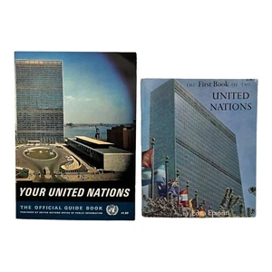 United Nations Official Souvenir Guide Tour Book  1960s NYC UN Global Politics - Picture 1 of 12