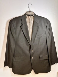 Ralph Lauren Mens Gray Wool Classic 2 Pc Suit 44R Jacket 38x28 Pleated Pants - Picture 1 of 14