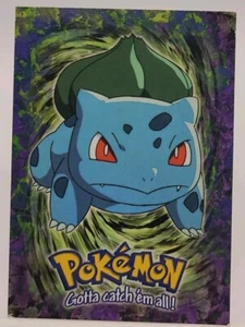 #01 BULBASAUR Pokemon Gotta Catch 'em All! Stage 1 E1 of 12 TOPPS 1998 - Picture 1 of 2