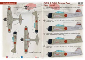 Print Scale 48223 1:48 Mitsubishi A6M Zero-Sen Aces Part 1 - Bild 1 von 4
