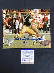 Foto 8x10 firmata autografata John Brockington Green Bay Packers ~ PSA/DNA - Foto 1 di 4