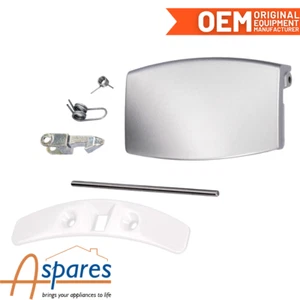 AEG WASHING MACHINE SILVER DOOR HANDLE CATCH LATCH KIT 4055085551 - Picture 1 of 4