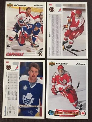 ( U SELECT CARDS ) 1991-92 Upper Deck Français Hockey Singles+inserts 401 + 🔽 - Image 1 of 2