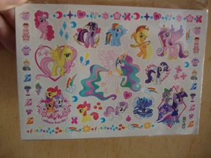 My Little Pony Multi Temporary Tattoos sheet Kid to Adult BRAND NEW type CG-128 - Picture 1 of 3