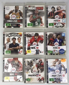 Playstation 3 Games Bundle X 9 NBA Fifa NFL NHL - Picture 1 of 7
