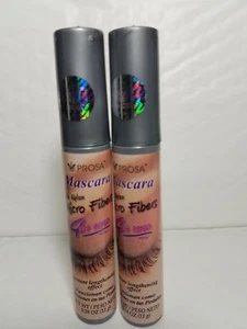 2 MASCARA PROSA 4 IN 1 CON MICROFIBRE NUOVO CON NYLON ALLUNGAMENTO IMPERMEABILE - Foto 1 di 5