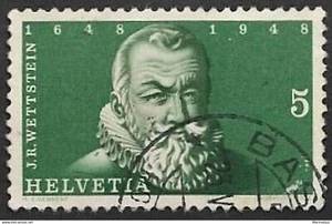 SKV) 1948. Switzerland. Johann Rud. Wettstein. Anniversaries of Westphalia and N - Picture 1 of 1