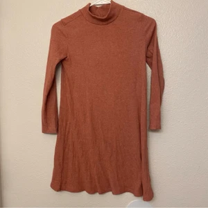 Old navy cozy knit ribbed mock neck long sleev sweater winter fall dress L 10/12 - Picture 1 of 8