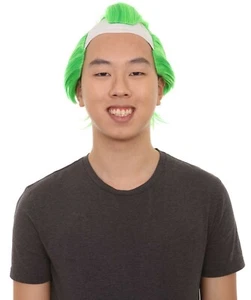Green Mens Wig | Cosplay Halloween Wig HM-608A - Picture 1 of 8