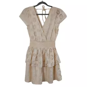 American Eagle Lace Dress Smocked  XS Cream - Picture 1 of 11