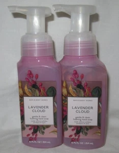 Bath & Body Works Gentle & Clean Foaming Hand Soap Lot Set 2 LAVENDER CLOUD - Picture 1 of 4
