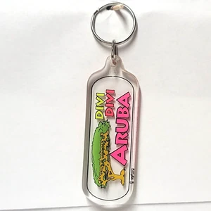 Llavero vintage años 90 Aruba Divi Divi árbol llavero anillo años 90 - Imagen 1 de 7