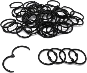 Binder Rings 50pc, Book Rings 1 Inch, Flash Card Rings Small Index Card Ring,, - Picture 1 of 12