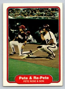 1982 Fleer #640 Pete Rose/Pete Rose Jr. (ref Y01644) - Picture 1 of 2