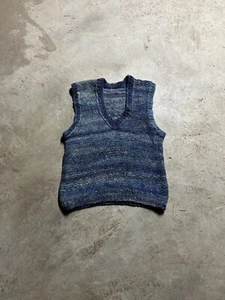 Vintage Wool Knitted Boho Indie Vest - Picture 1 of 4
