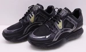 Fendi Chunky Trainers Black Mesh Leather Sneakers - Size 10 - Picture 1 of 10