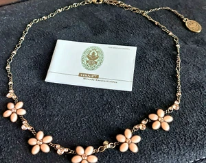 Konplott Kette Halskette Collier Ovaly hell beige peach - Bild 1 von 6