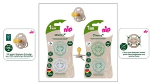 Nip Cherry Schnuller 0-6 Latex 4 Stück 2 Sets - Bild 1 von 1