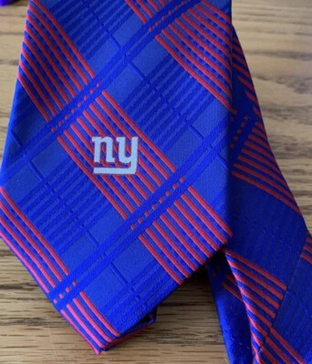 New NFL Eagles Wings Tie New York Giants Mens Football Red/blue 56” Short - Image 1 of 4