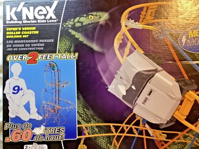 K'Nex 51416 Viper's Venom Roller Coaster Building Set 534 piece Motorize t13 - Image 1 of 4