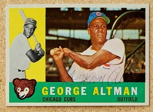 1960 Topps George Altman #259 autografiado - Imagen 1 de 2