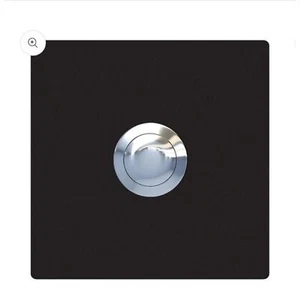 Bravios Quadrat Contemporary Stainless Steel Doorbell In Black - Picture 1 of 7