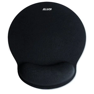 Allsop ComfortFoam Memory Foam Mouse Pad with Wrist Rest – Black – (30203) - Picture 1 of 3