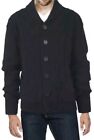 NWT X RAY Men's Long Sleeve Shawl Collar Cable Knit Button Cardigan, Black XL