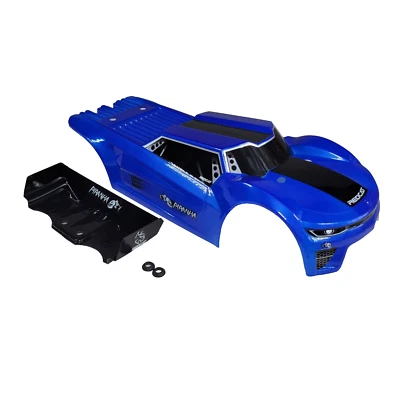 Carrocería Redcat Racing Piranha TR10 azul y alerón/ala pintada de fábrica Foto 1 de 4