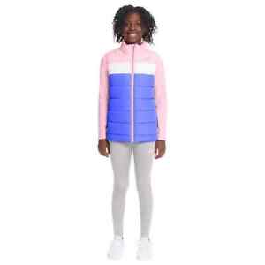 PUMA 3-piece Vest Set, Purple Pink & White Girls Sz S(7/8)-M(10/12) NWT