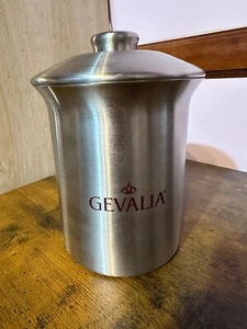 Gevalia Stainless Canister Pantry 2 Qt Storage Container Food Jar Airtight Lid - Picture 1 of 10