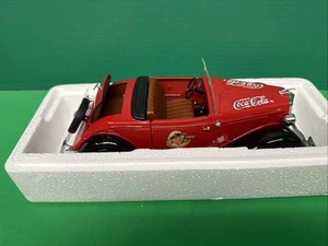 Vintage Coca Cola Die Cast Ford Roadster Classic Cars Solido 1/18th Scale - Picture 1 of 14