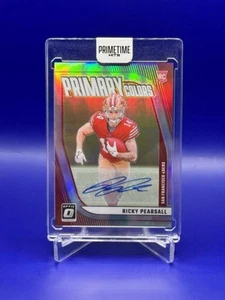 2024 Donruss Optic Ricky Pearsall 49ers Primary Colors Rookie Auto /99 - Picture 1 of 2