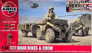 Airfix - Scala 1/48 - Kit modellino quad e equipaggio forze britanniche - scatola aperta - Foto 1 di 2
