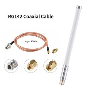 For Helium Hotspot Antenna 5 8 dBi Fiberglass for HNT Miners RG142 Cable - Picture 1 of 12