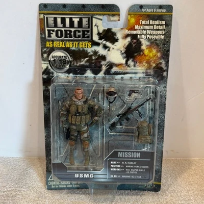 BBI 1:18 Blue Box Toys Elite Force USMC W R Hadley 2005 Action Figure NOC - Image 1 of 3