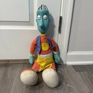 Toy Disney Nickelodeon Doug’s Friend Skeeter Doll Plush Blue Vinyl Head Mattel - Picture 1 of 12
